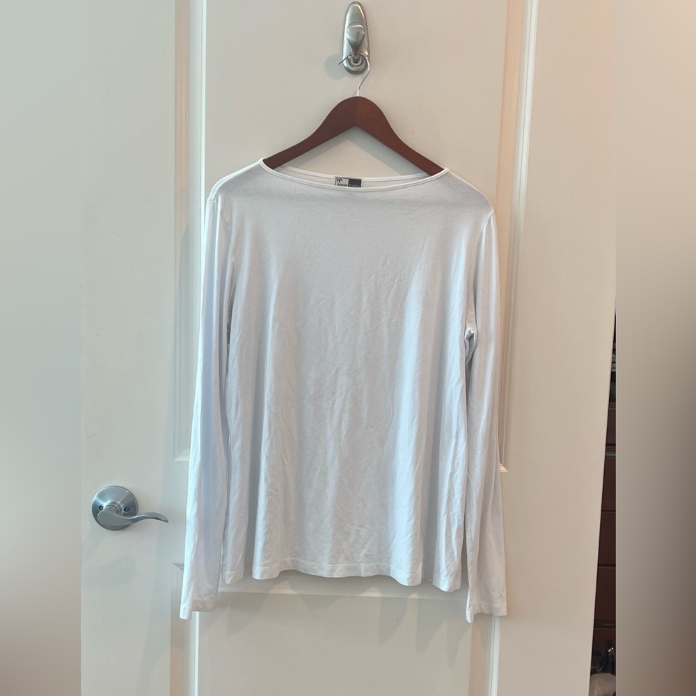Annie Turbin  White Long Sleeve Top